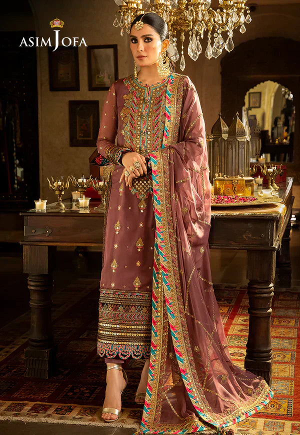 Asim Jofa | Velvet Festive 23 | AJVF-02 -  Asim Jofa Formal - Original Designer Dress - House of Maryam
