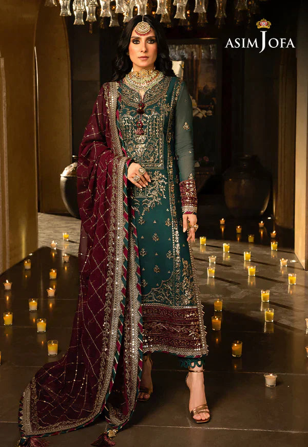 Asim Jofa | Velvet Festive 23 | AJVF-09 -  Asim Jofa Formal - Original Designer Dress - House of Maryam