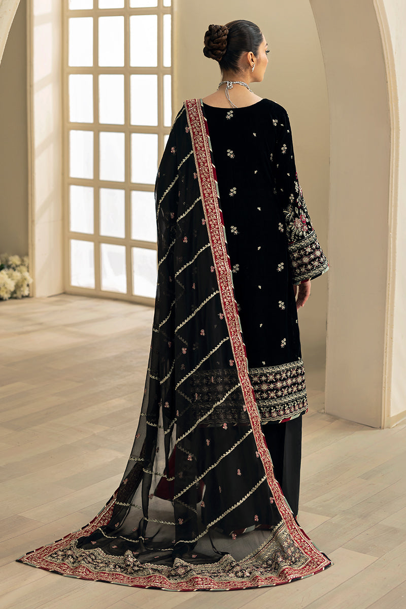 Gulaal | Celeste Velvet 24 | Raven -  Gulaal Ladies Clothes - Original Designer Dress - House of Maryam