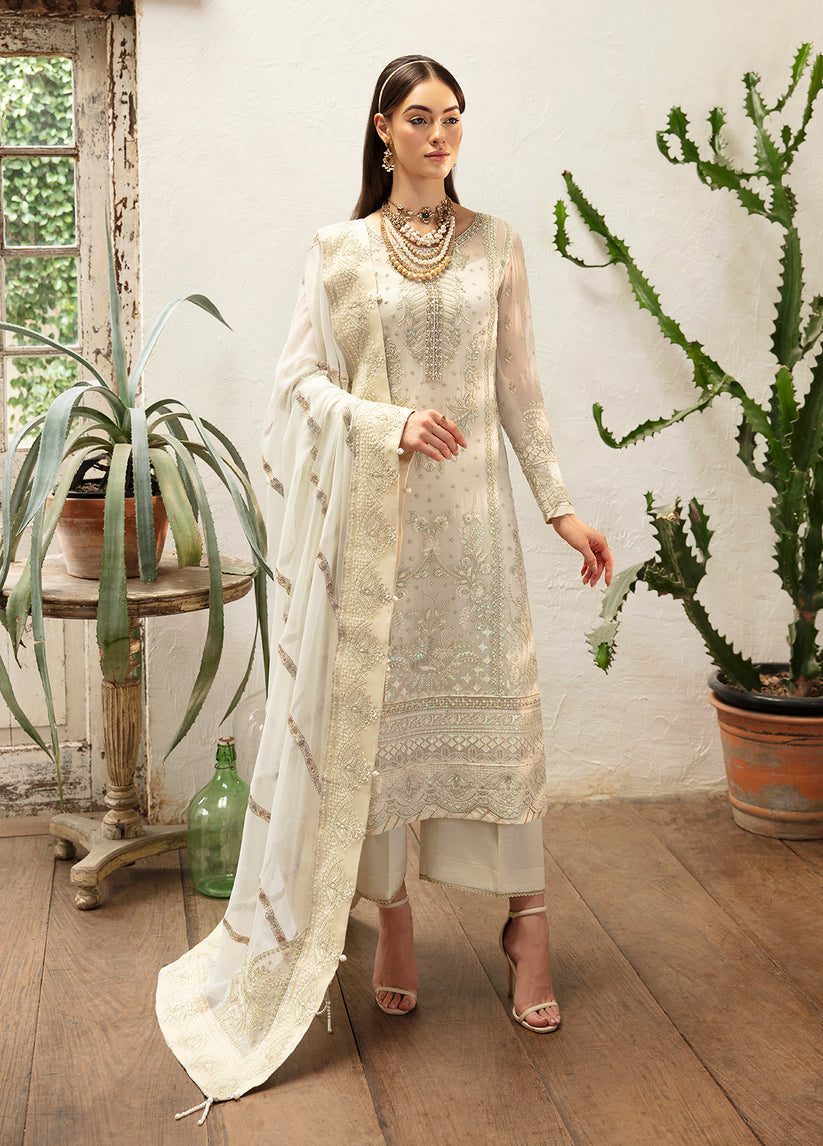 Gulaal | Embroidered Chiffon Eid Collection | ASTERIA -  Gulaal Formal - Original Designer Dress - House of Maryam