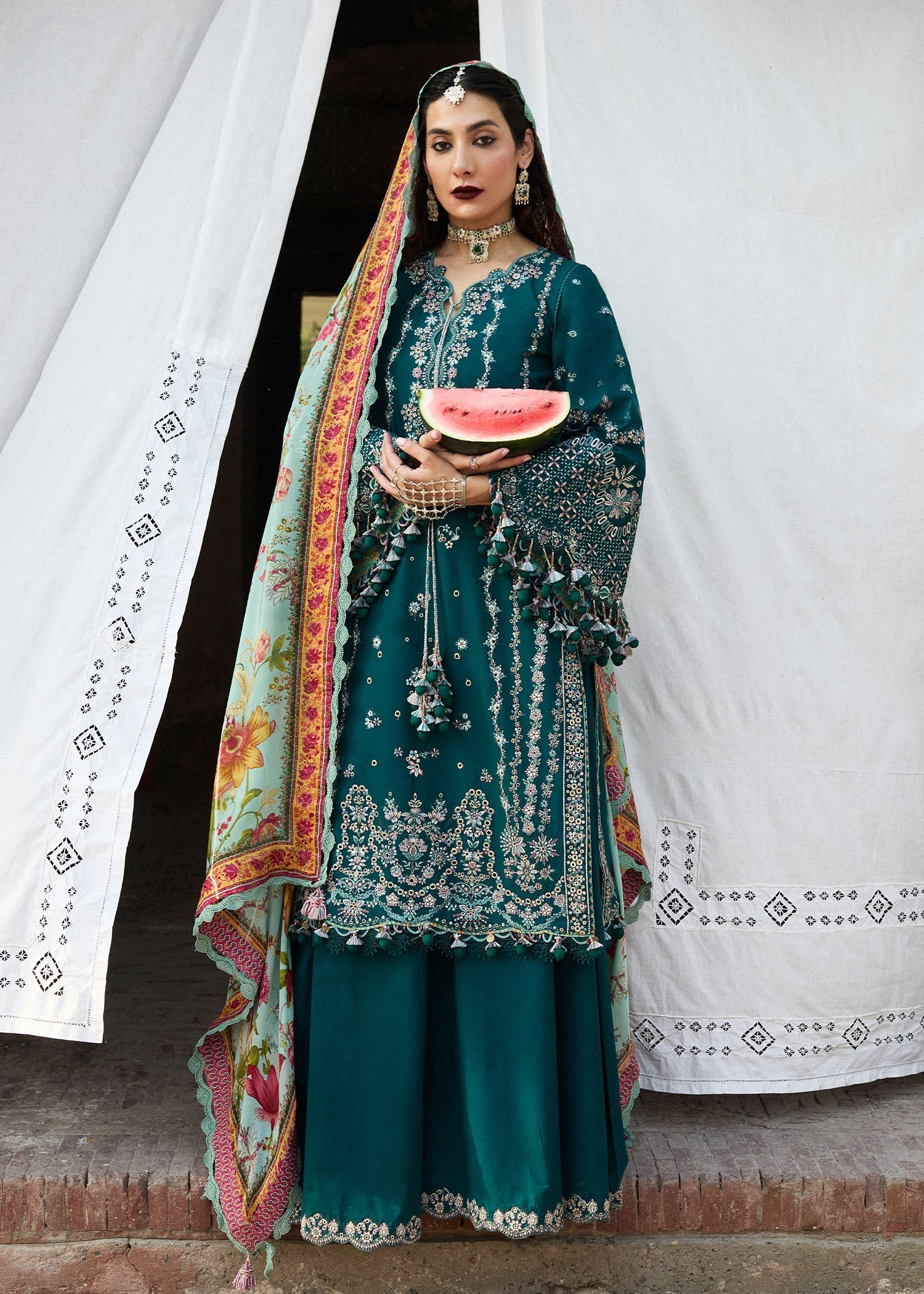 Hussain Rehar | Nirmal SS 25 | Saher -  Hussain Rehar Ladies Clothes - Original Designer Dress - House of Maryam