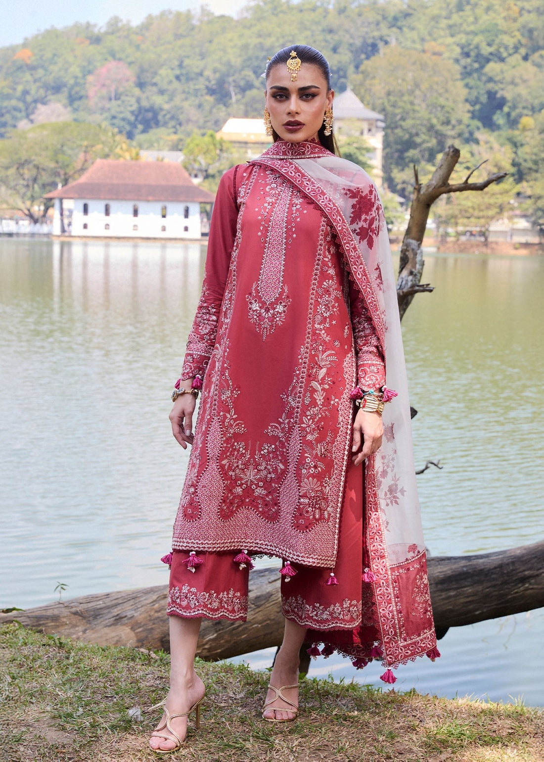 Hussain Rehar | Luxury Lawn 25 | Flare -  Hussain Rehar Ladies Clothes - Original Designer Dress - House of Maryam