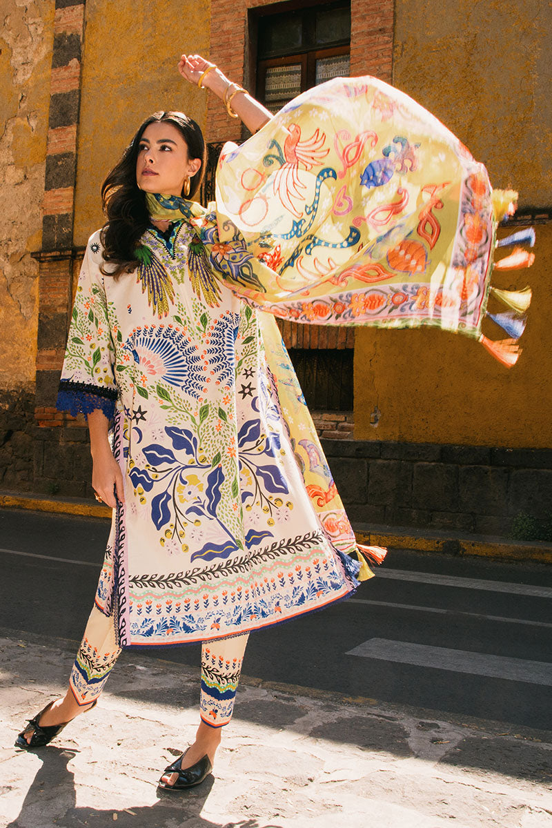 Mushq | La Dolce Hemline Prints 25 | Magnolias -  Mushq Ladies Clothes - Original Designer Dress - House of Maryam