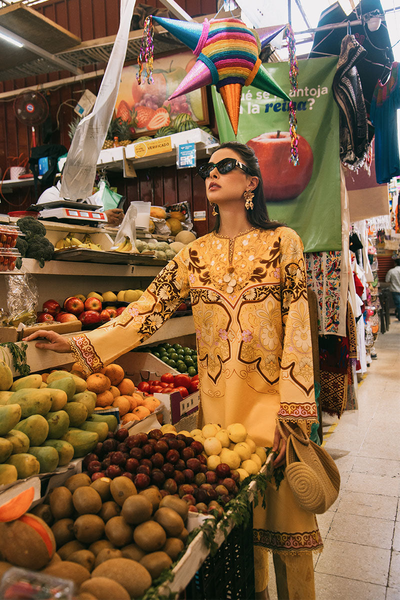 Mushq | La Dolce Hemline Prints 25 | Blossing Almond -  Mushq Ladies Clothes - Original Designer Dress - House of Maryam