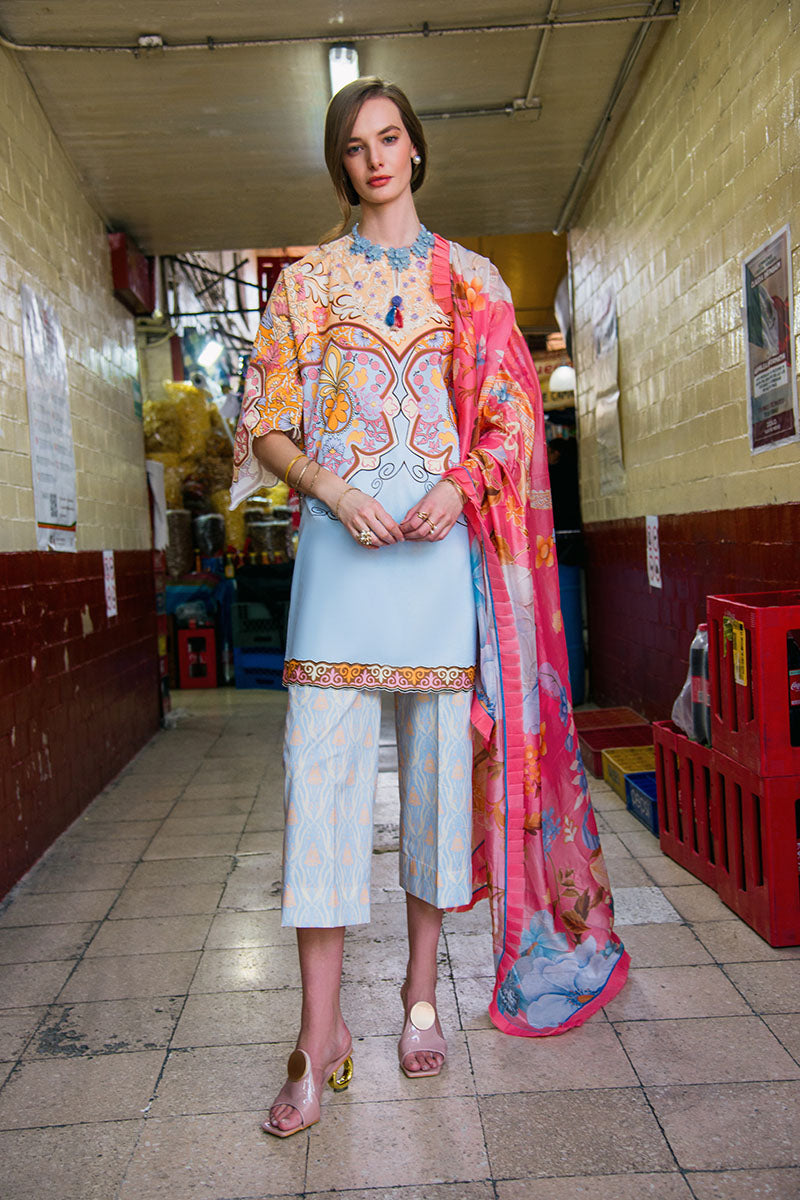 Mushq | La Dolce Hemline Prints 25 | Water Lily -  Mushq Ladies Clothes - Original Designer Dress - House of Maryam