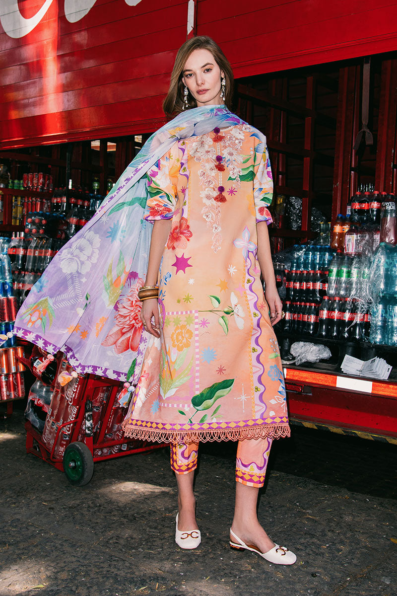 Mushq | La Dolce Hemline Prints 25 | Angels Song -  Mushq Ladies Clothes - Original Designer Dress - House of Maryam