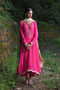 Hue Pret | Farasha Luxury Pret | Fuchsia -  Hue Pret Ladies Clothes - Original Designer Dress - House of Maryam