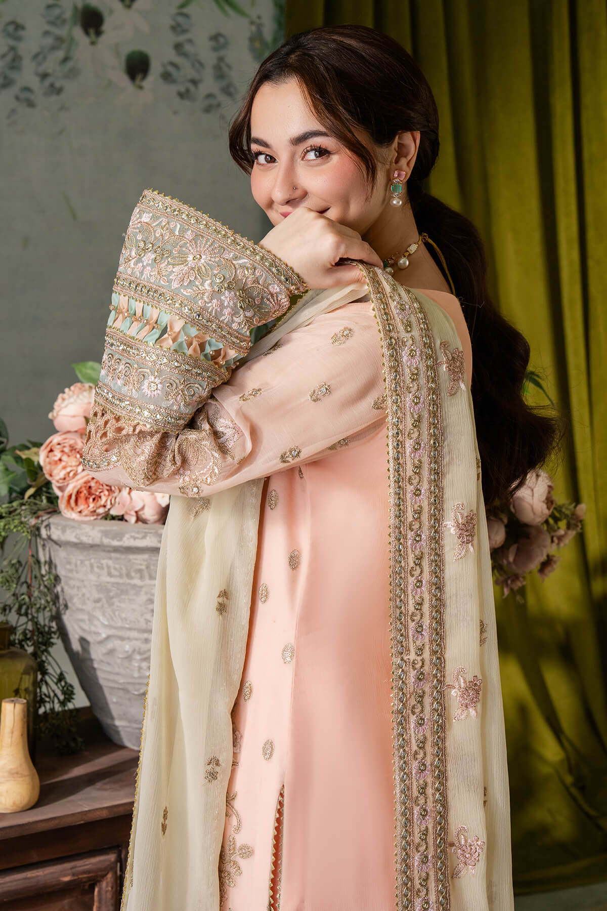 Imrozia Premium | Naina Chiffon | I-193 Kashud -  Imrozia Premium Formal - Original Designer Dress - House of Maryam