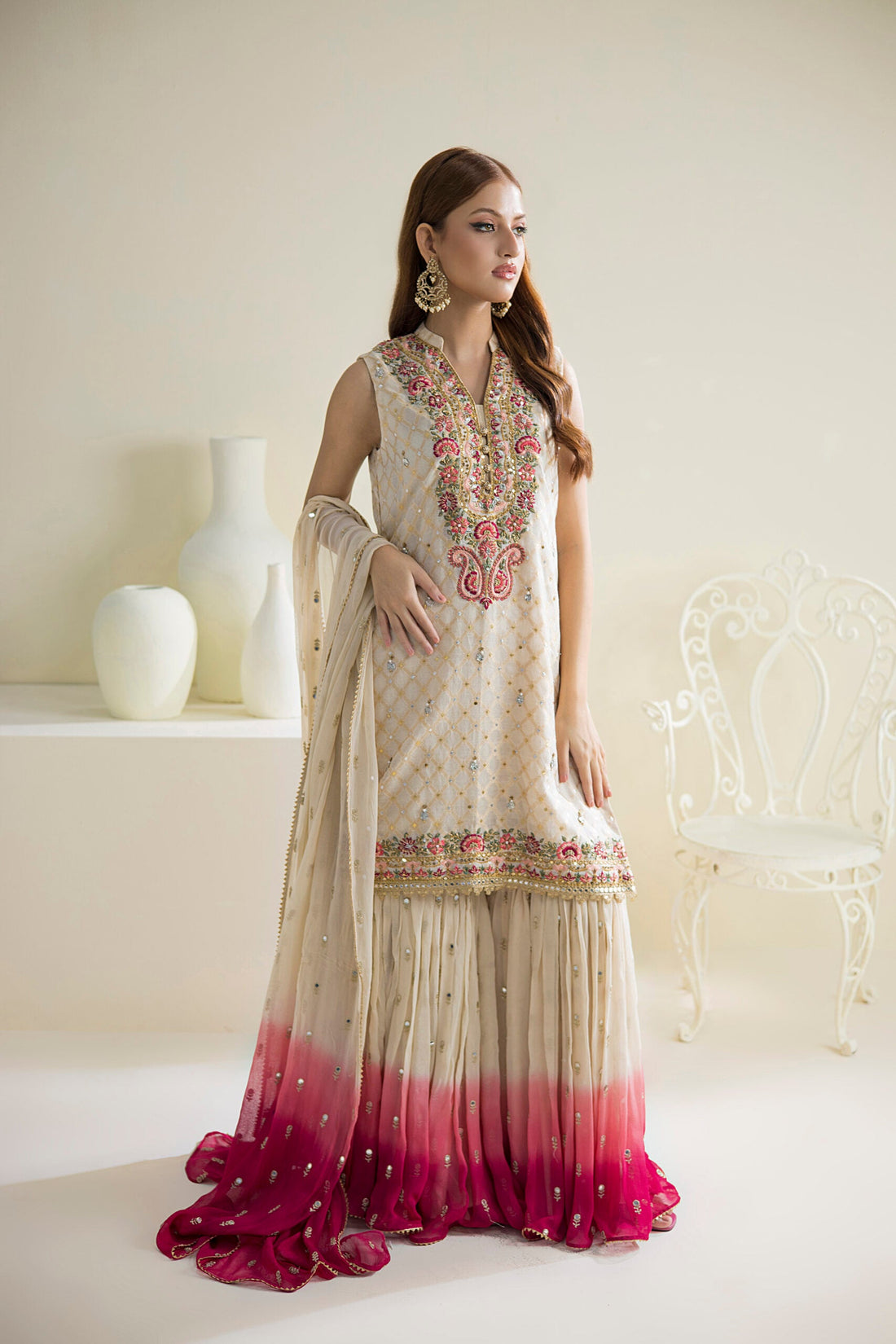 Farhat Jahan | Luxury Pret | Chaandni -  Farhat Jahan Formal - Original Designer Dress - House of Maryam