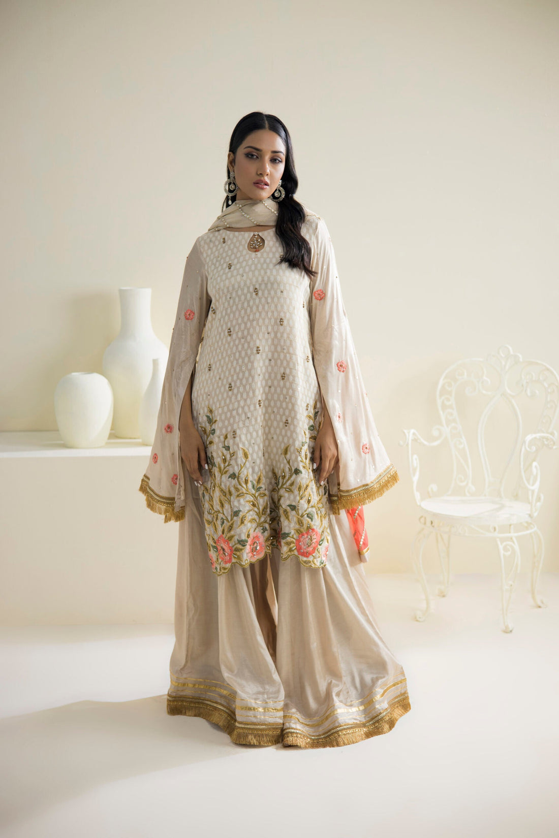 Farhat Jahan | Luxury Pret | Qainaat -  Farhat Jahan Formal - Original Designer Dress - House of Maryam