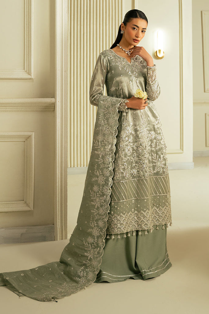 Cross Stitch | Wedding Collection 25 | MUTED MIRAGE -  Cross Stitch Ladies Clothes - Original Designer Dress - House of Maryam