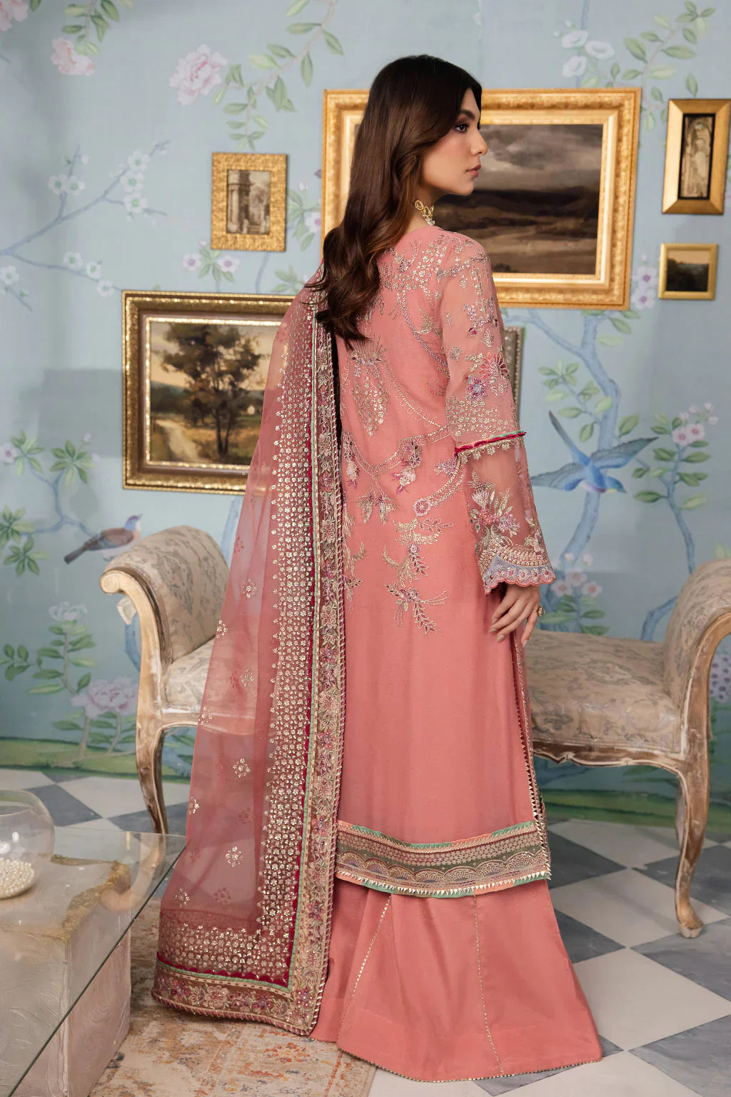 Iznik | Chinnon Chiffon | CC-35 DAREEN -  Iznik Formal - Original Designer Dress - House of Maryam