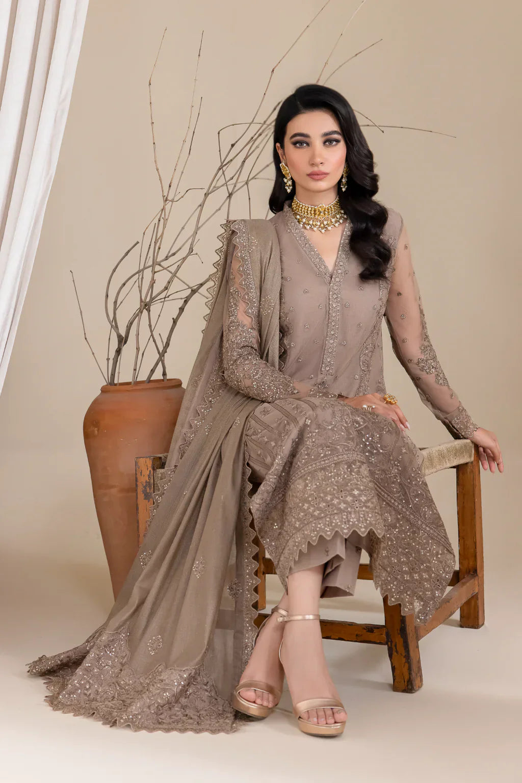 Iznik | Chinnon Chiffon | CC-30 VANESSA -  Iznik Formal - Original Designer Dress - House of Maryam