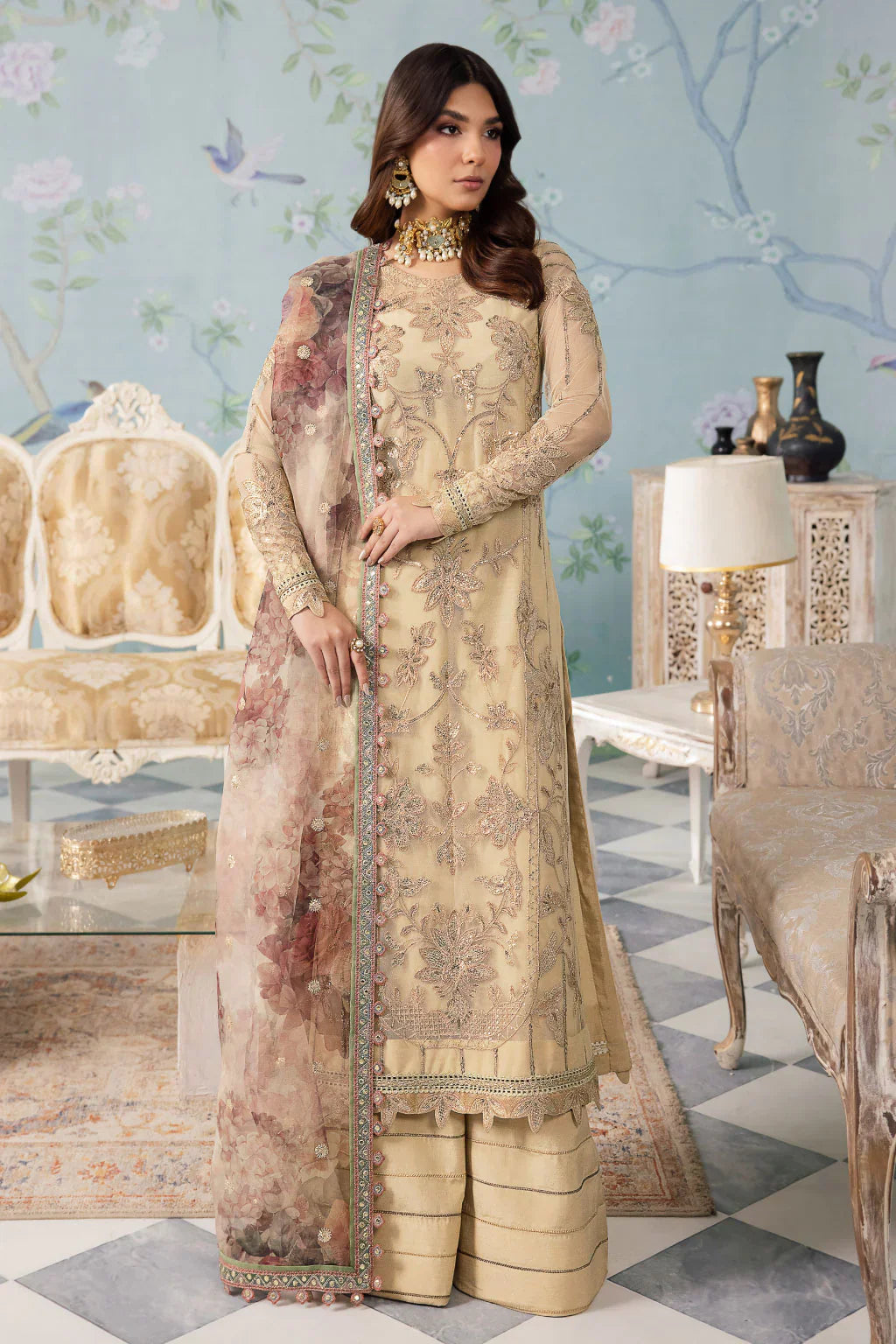 Iznik | Chinnon Chiffon | CC-31 ALYA -  Iznik Formal - Original Designer Dress - House of Maryam
