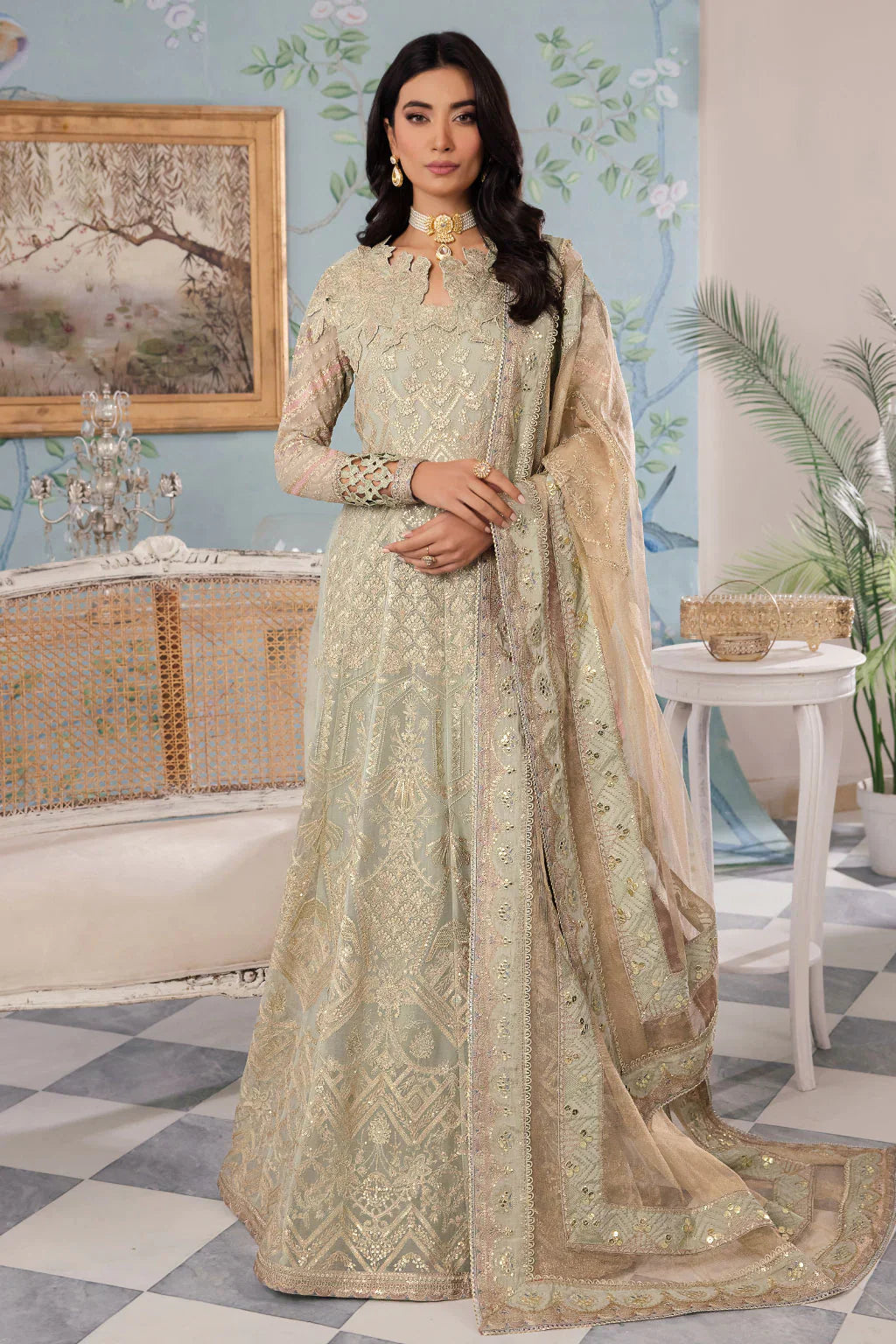 Iznik | Chinnon Chiffon | CC-33 QIANA -  Iznik Formal - Original Designer Dress - House of Maryam