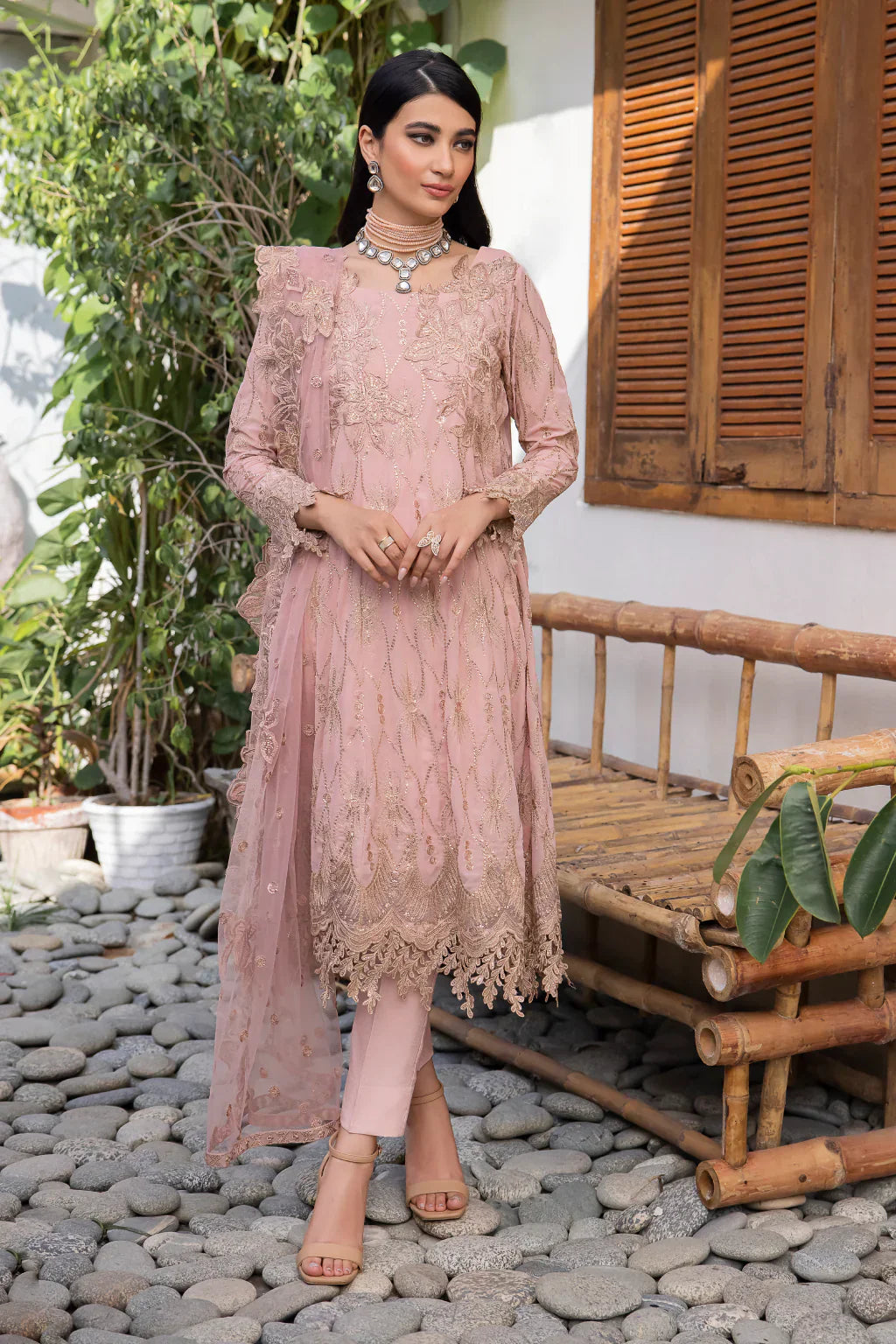 Iznik | Chinnon Chiffon | CC-22 ORIANA -  Iznik Formal - Original Designer Dress - House of Maryam