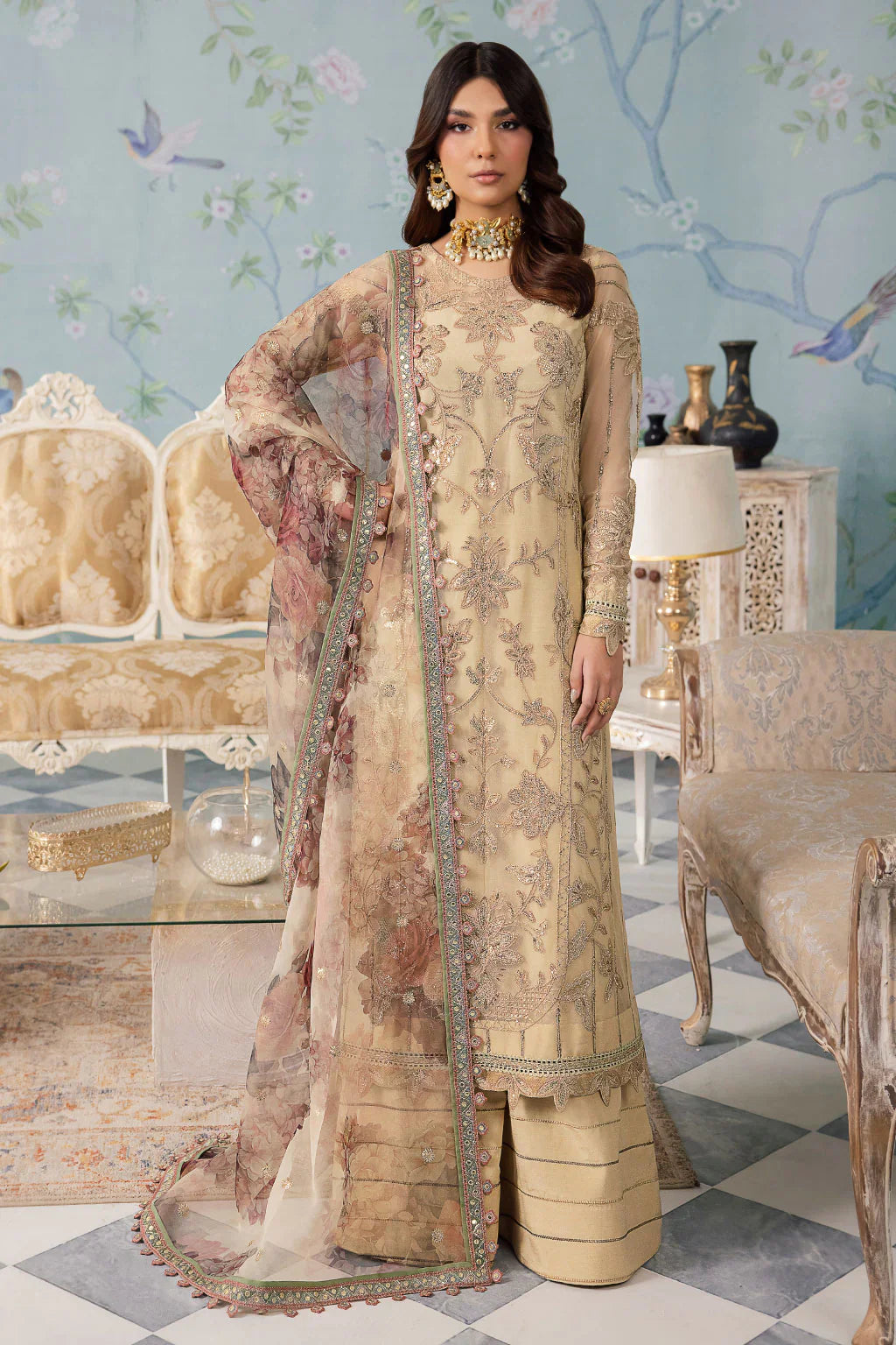 Iznik | Chinnon Chiffon | CC-31 ALYA -  Iznik Formal - Original Designer Dress - House of Maryam