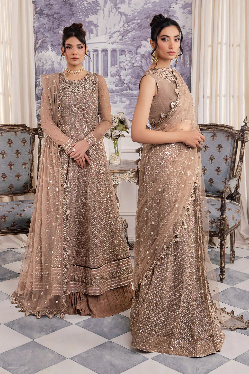 Iznik | Chinnon Chiffon | CC-36 DAMIYAH -  Iznik Formal - Original Designer Dress - House of Maryam