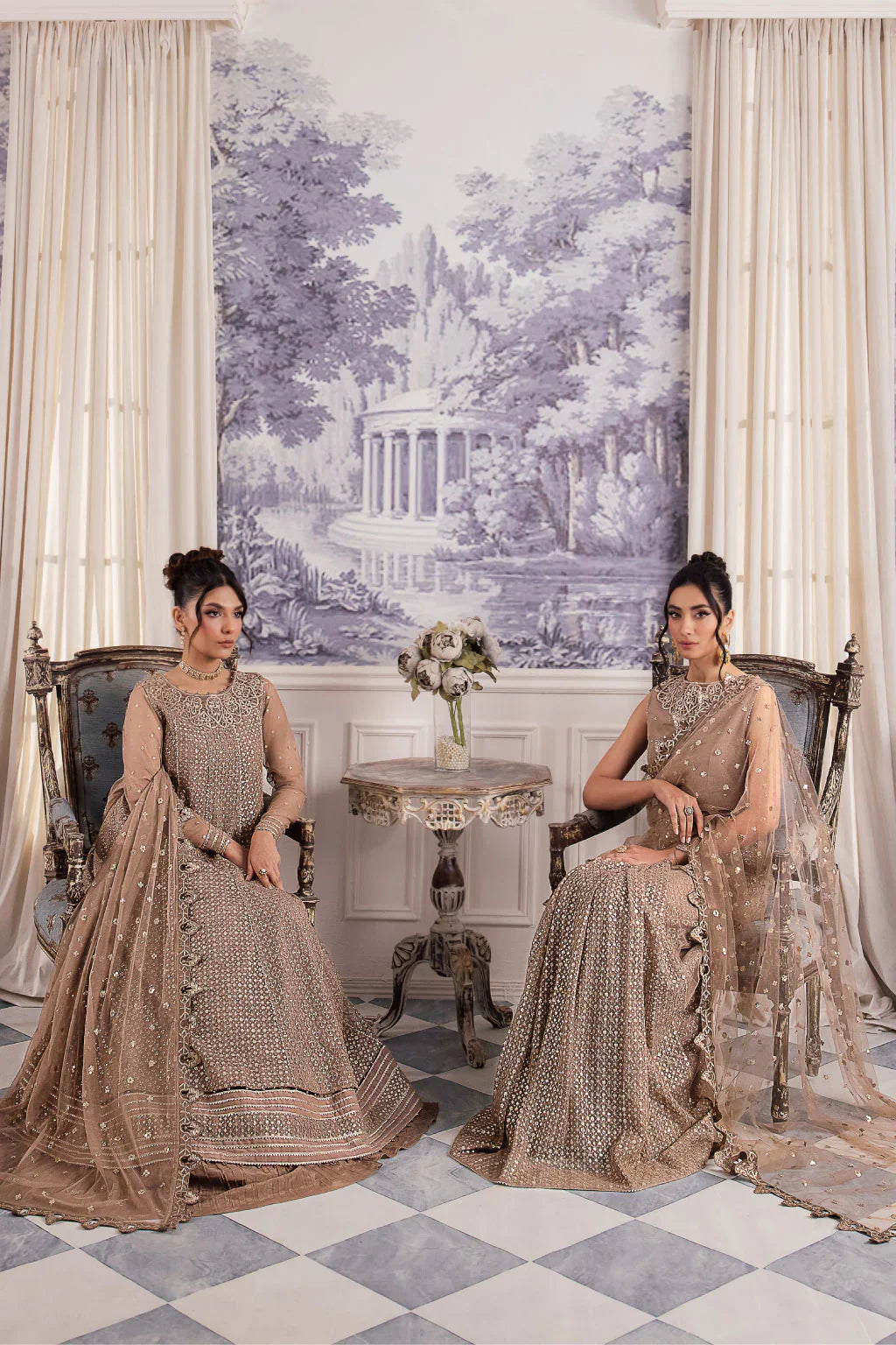 Iznik | Chinnon Chiffon | CC-36 DAMIYAH -  Iznik Formal - Original Designer Dress - House of Maryam