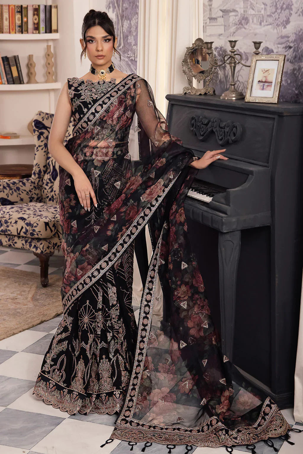 Iznik | Chinnon Chiffon | CC-32 KIAH -  Iznik Formal - Original Designer Dress - House of Maryam