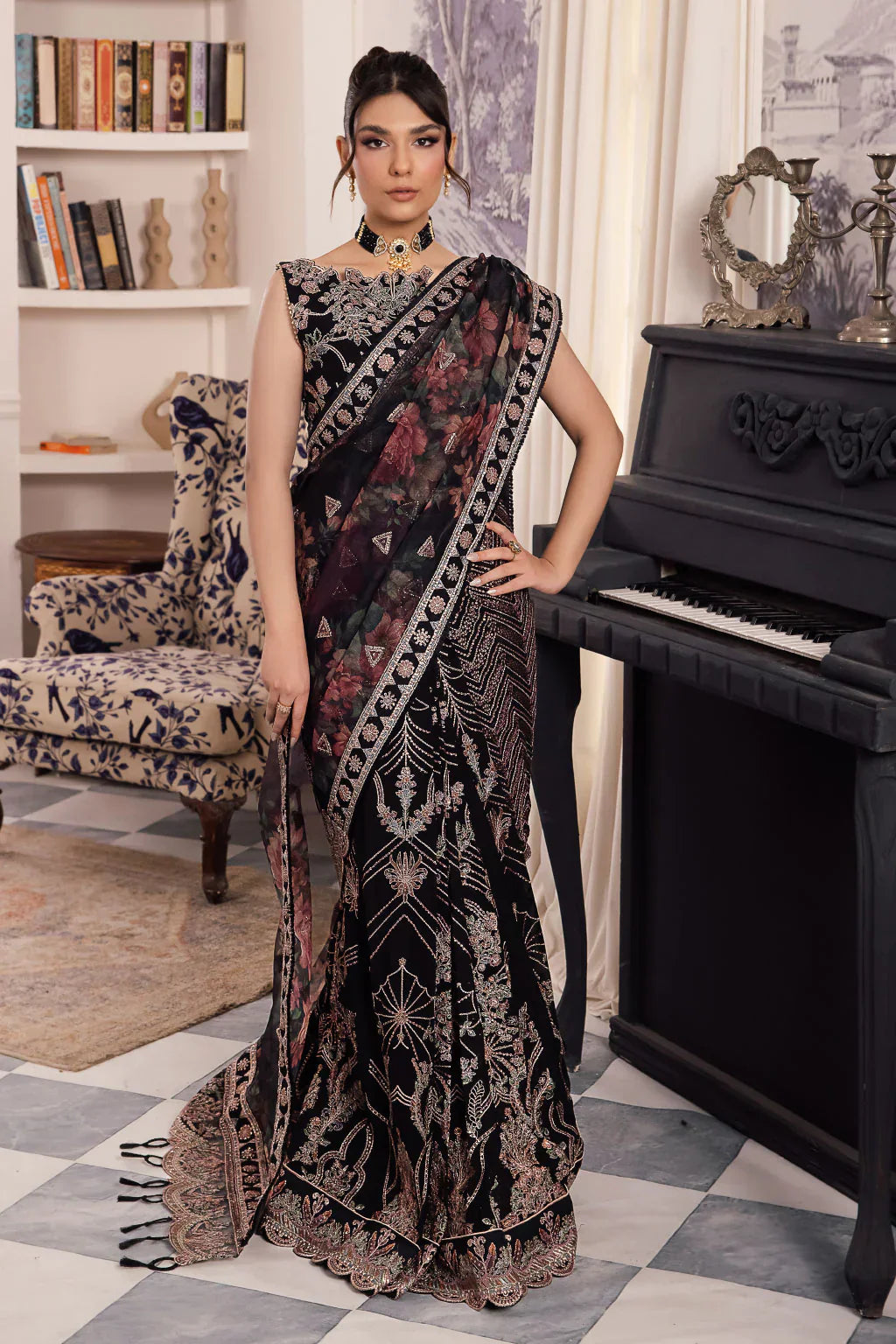 Iznik | Chinnon Chiffon | CC-32 KIAH -  Iznik Formal - Original Designer Dress - House of Maryam