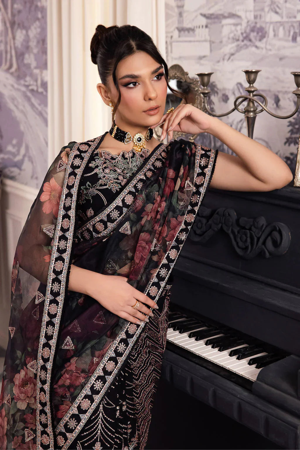 Iznik | Chinnon Chiffon | CC-32 KIAH -  Iznik Formal - Original Designer Dress - House of Maryam