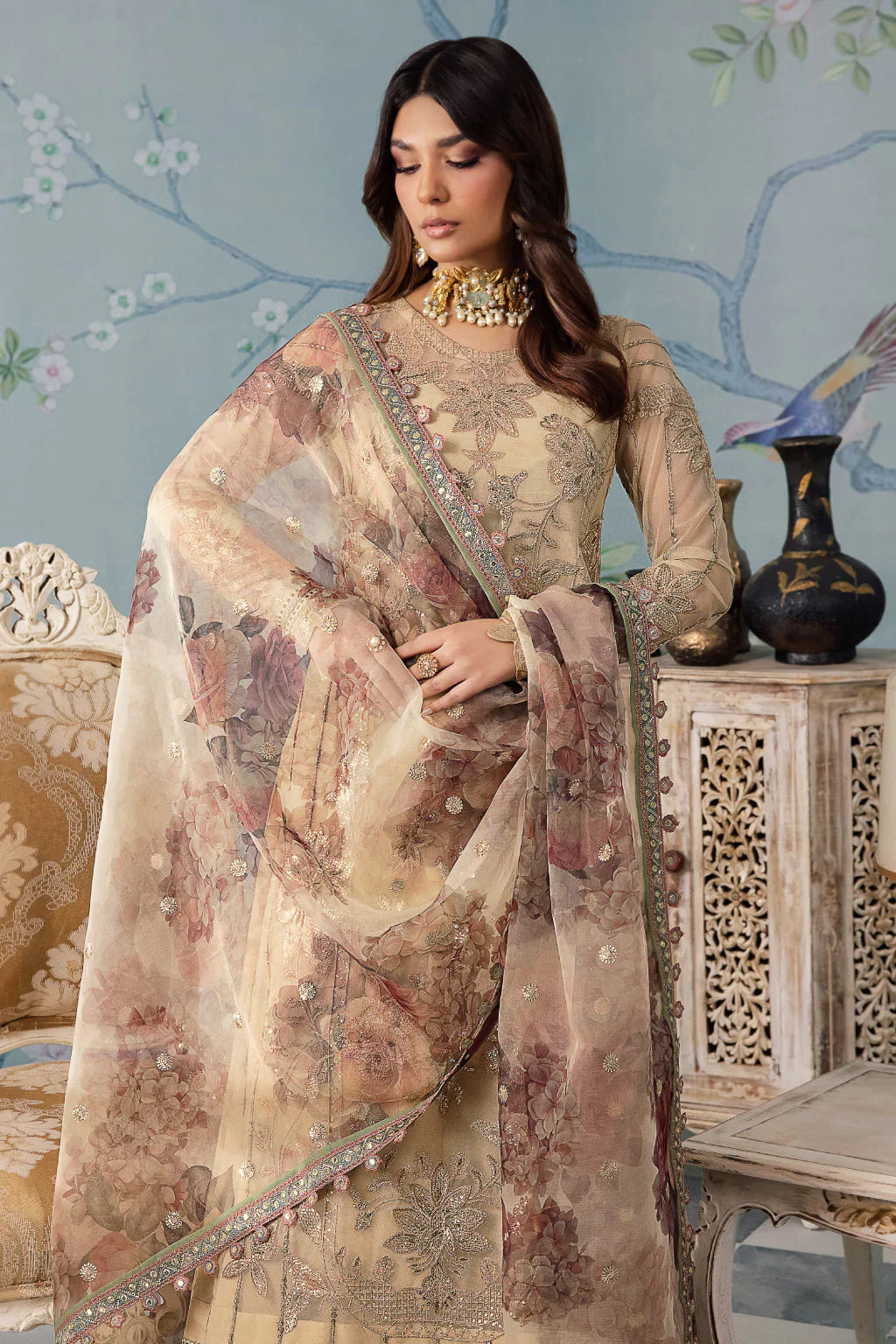Iznik | Chinnon Chiffon | CC-31 ALYA -  Iznik Formal - Original Designer Dress - House of Maryam