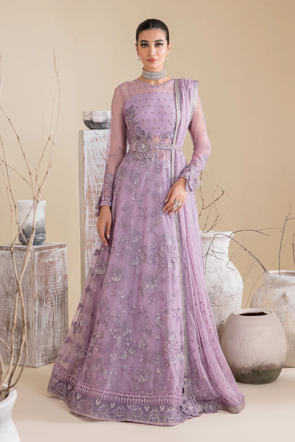 Iznik | Chinnon Chiffon | CC-25 REBECCA -  Iznik Formal - Original Designer Dress - House of Maryam