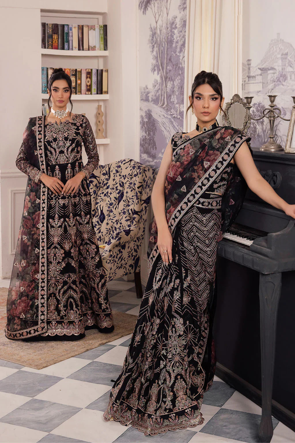 Iznik | Chinnon Chiffon | CC-32 KIAH -  Iznik Formal - Original Designer Dress - House of Maryam