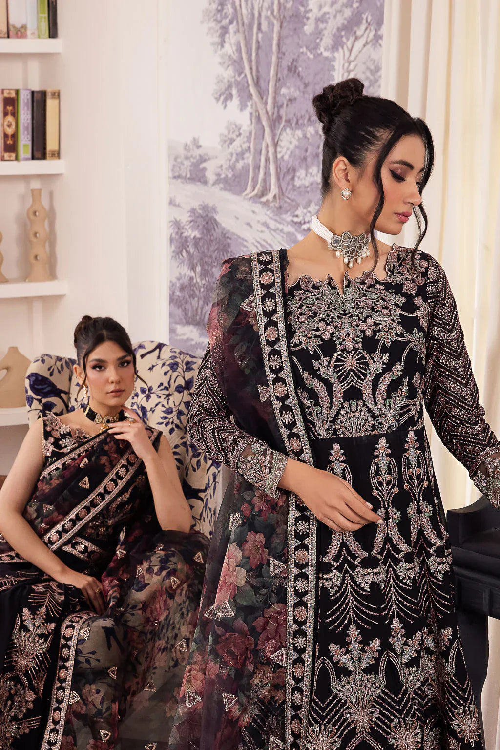 Iznik | Chinnon Chiffon | CC-32 KIAH -  Iznik Formal - Original Designer Dress - House of Maryam