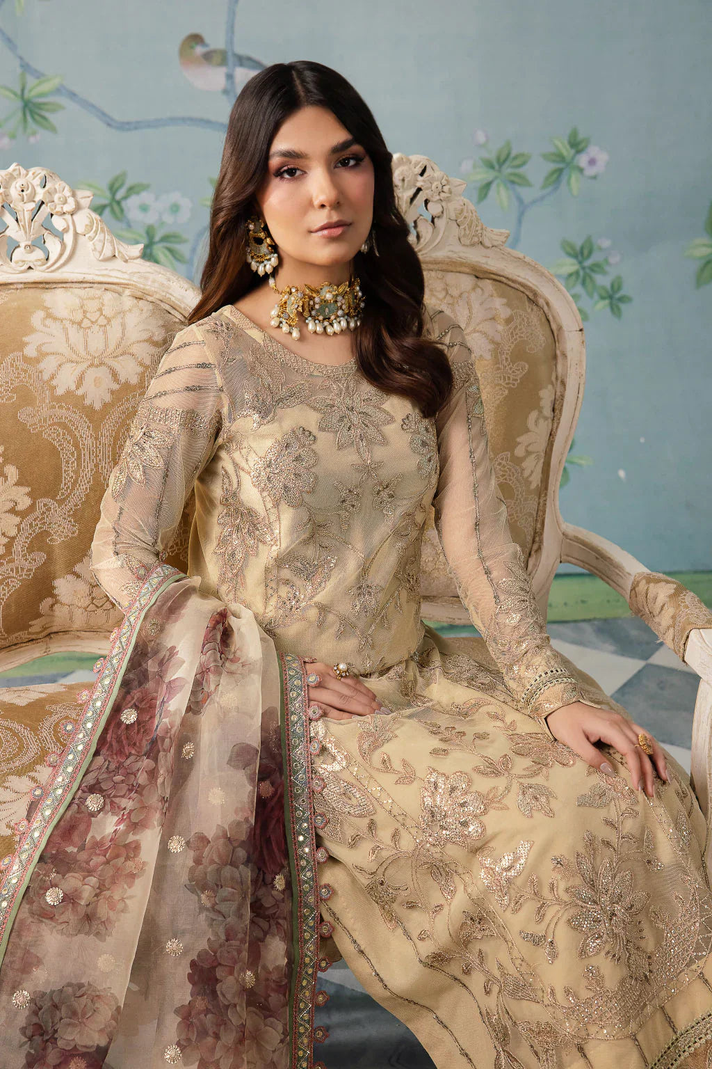 Iznik | Chinnon Chiffon | CC-31 ALYA -  Iznik Formal - Original Designer Dress - House of Maryam