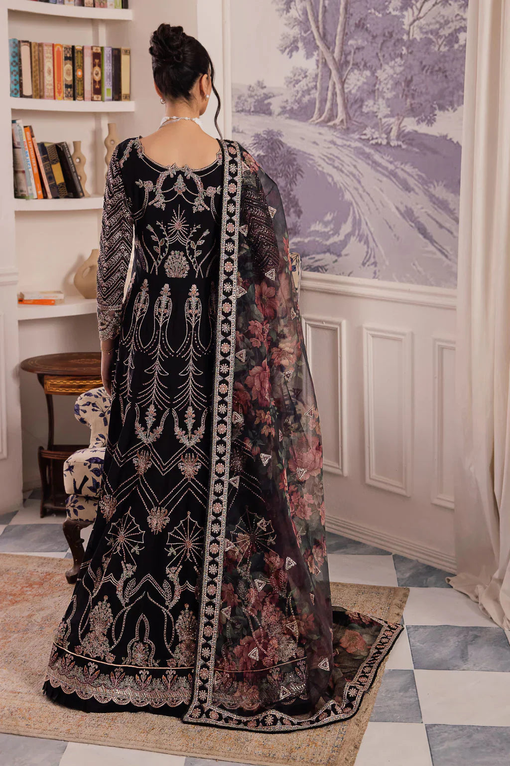 Iznik | Chinnon Chiffon | CC-32 KIAH -  Iznik Formal - Original Designer Dress - House of Maryam