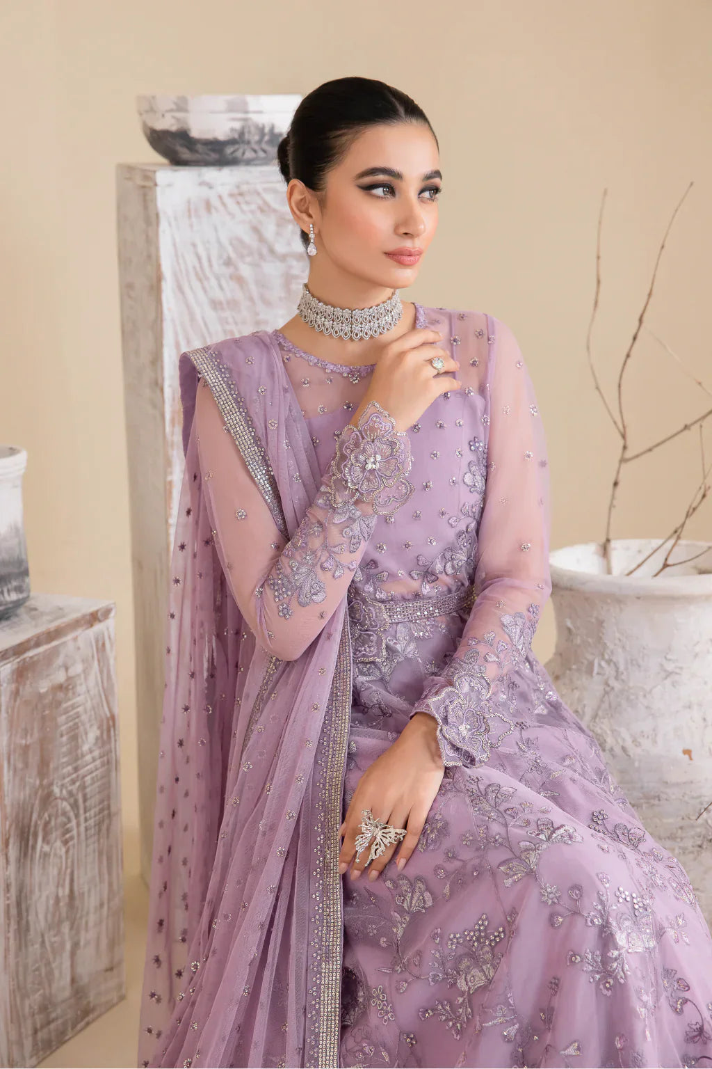 Iznik | Chinnon Chiffon | CC-25 REBECCA -  Iznik Formal - Original Designer Dress - House of Maryam