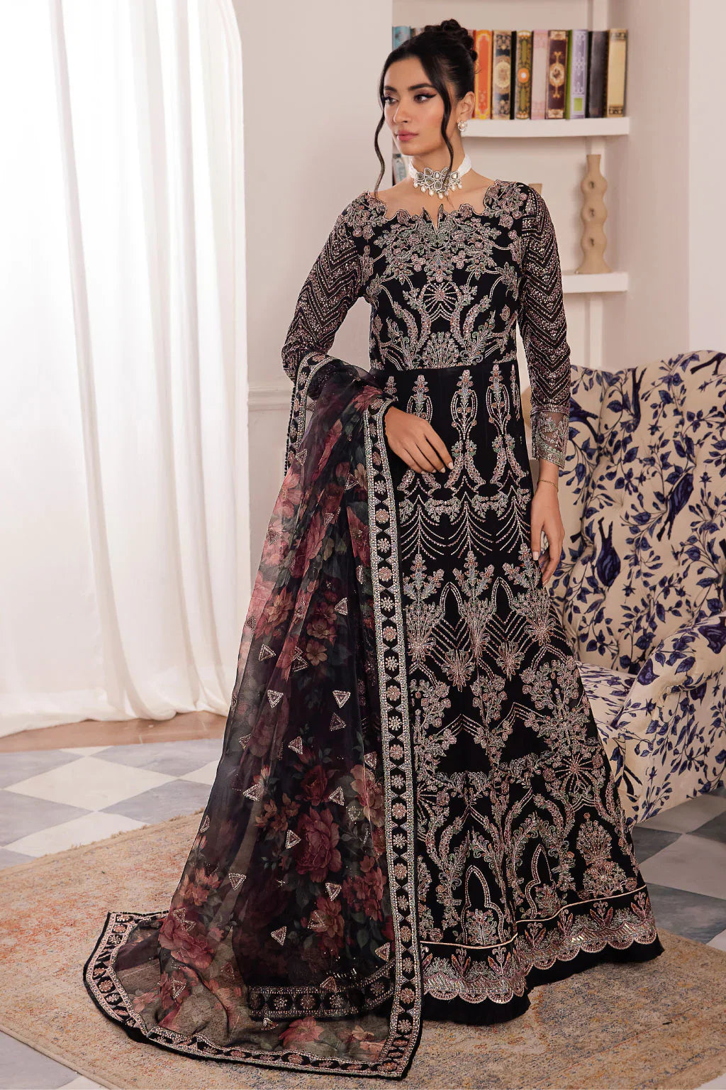 Iznik | Chinnon Chiffon | CC-32 KIAH -  Iznik Formal - Original Designer Dress - House of Maryam