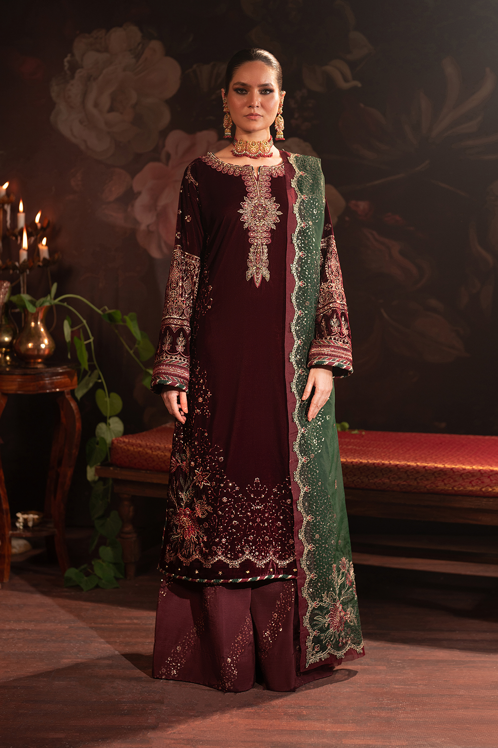 Iznik | Exclusive Velvet | IV-39 -  Iznik Ladies Clothes - Original Designer Dress - House of Maryam