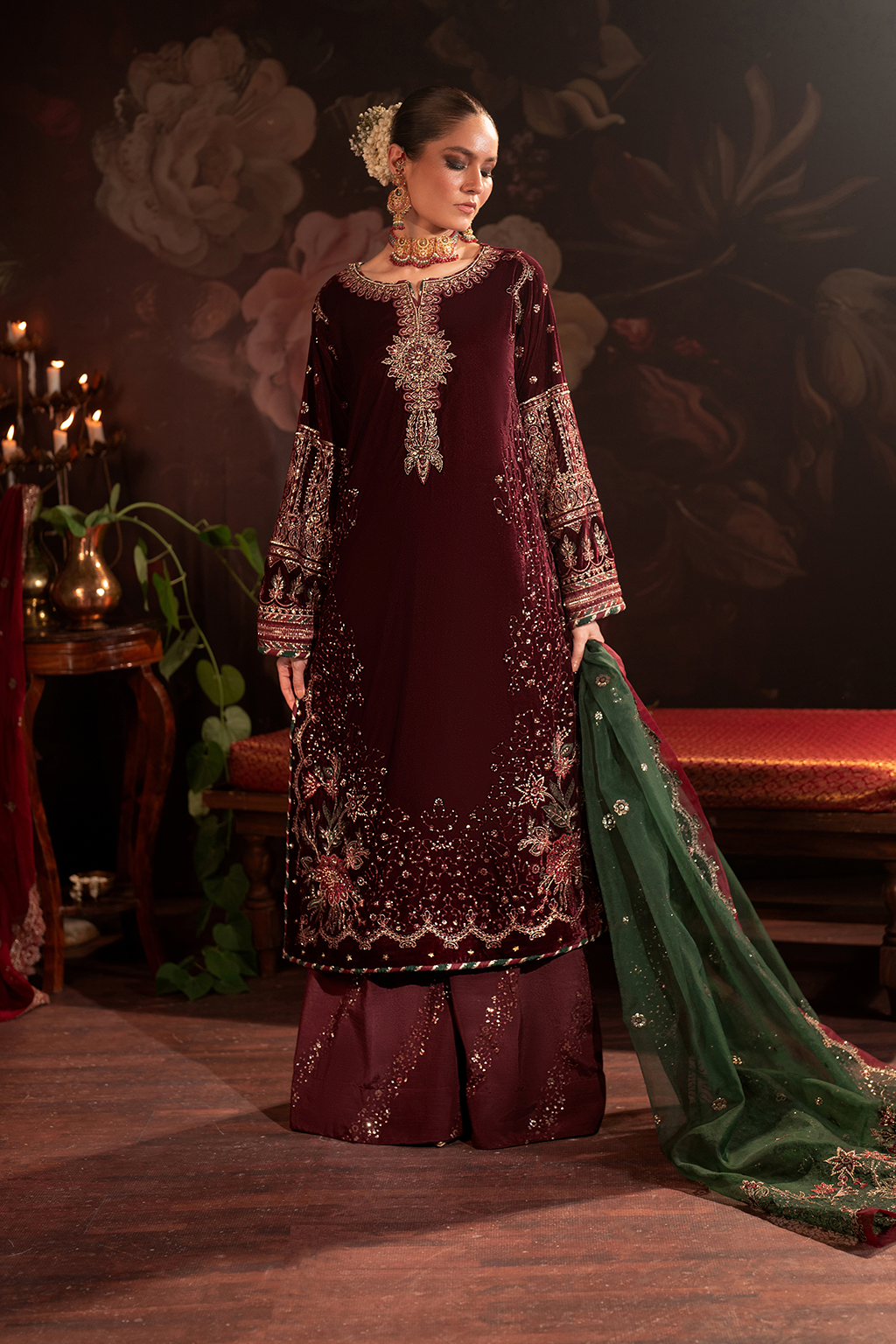 Iznik | Exclusive Velvet | IV-39 -  Iznik Ladies Clothes - Original Designer Dress - House of Maryam