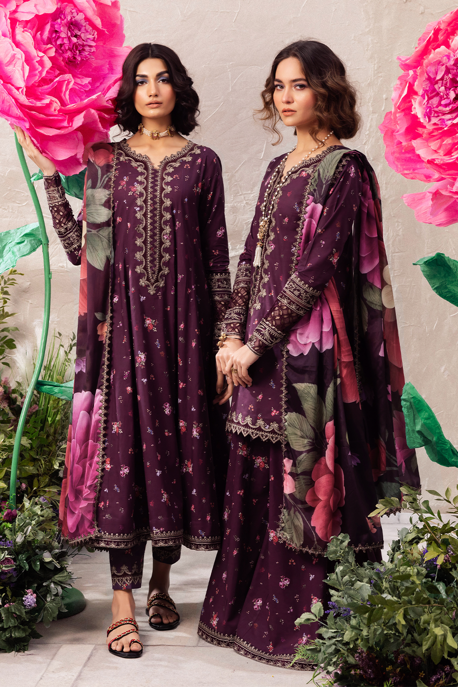 Iznik | Dahlia Embroidered Lawn | DL-06 -  Iznik Luxury - Original Designer Dress - House of Maryam