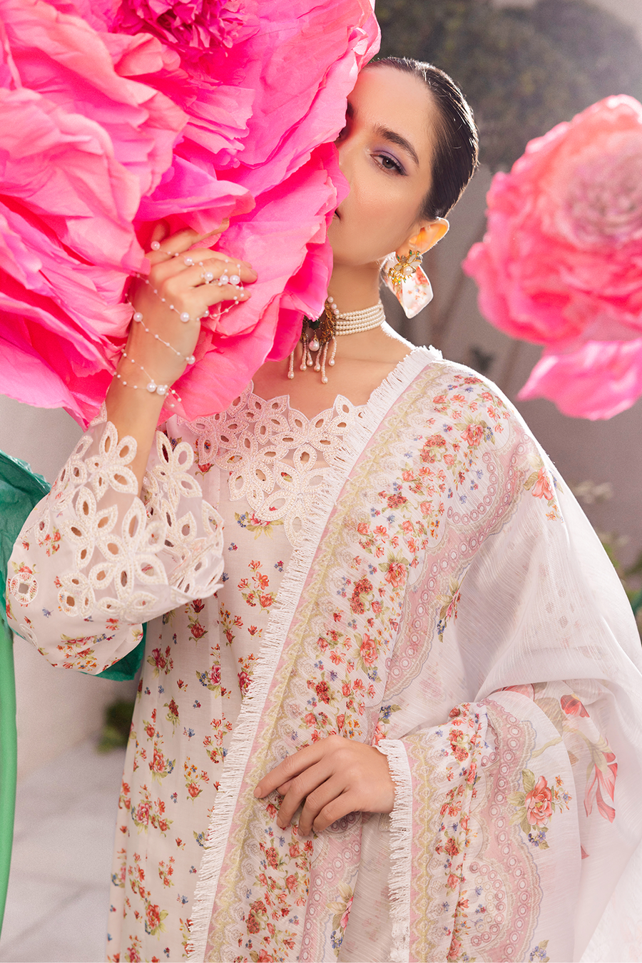 Iznik | Dahlia Embroidered Lawn | DL-05 -  Iznik Luxury - Original Designer Dress - House of Maryam