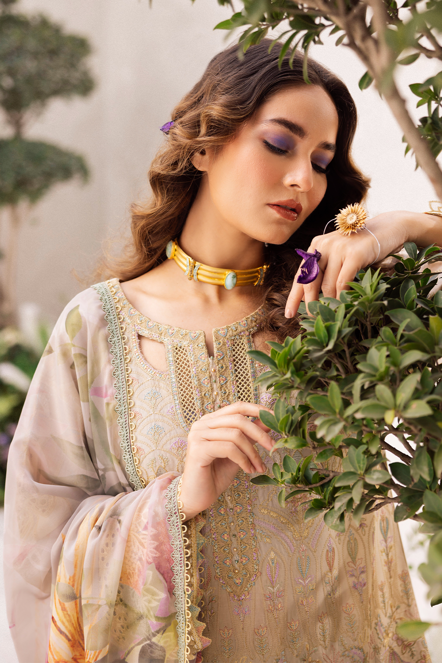 Iznik | Dahlia Embroidered Lawn | DL-03 -  Iznik Luxury - Original Designer Dress - House of Maryam
