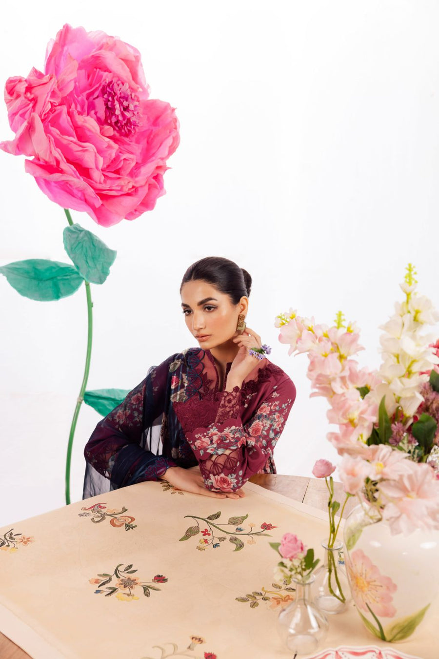 Iznik | Dahlia Embroidered Lawn | DL-11 -  Iznik Luxury - Original Designer Dress - House of Maryam