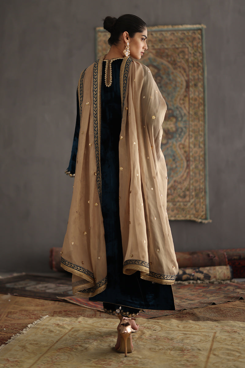 Sana Abbas | Velvet Formals | JOLINE -  Sana Abbas Ladies Clothes - Original Designer Dress - House of Maryam