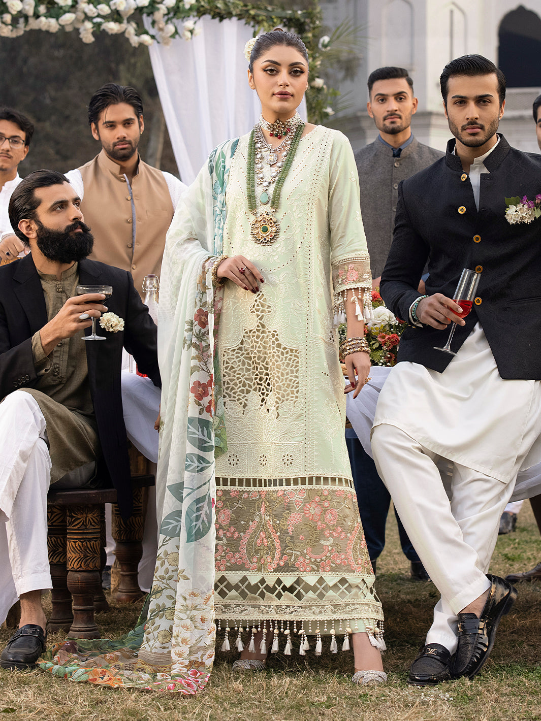 Mahnur | Mahrukh Luxury Lawn 24 | LILLY -  Mahnur Luxury - Original Designer Dress - House of Maryam