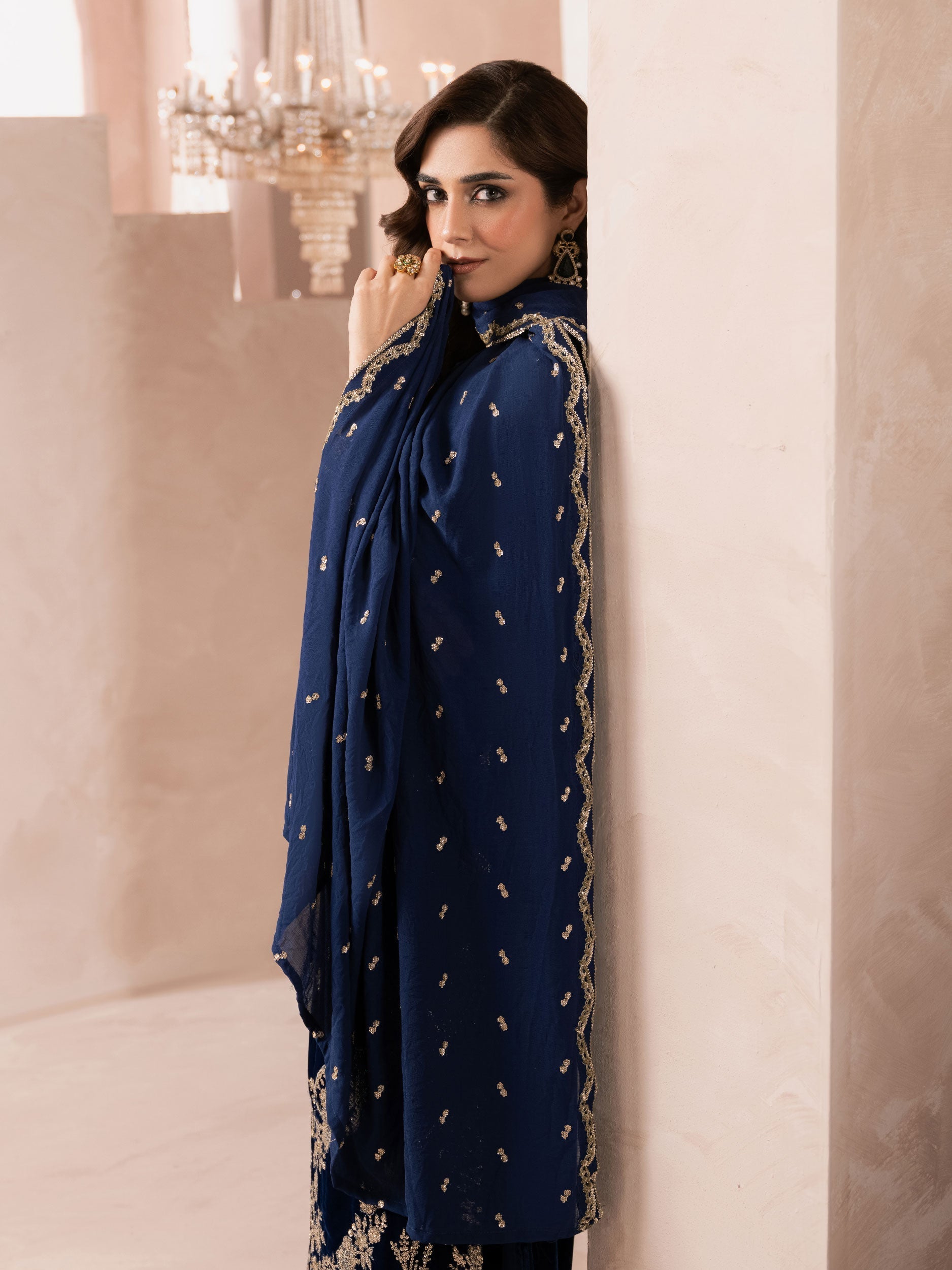 Lime Light | Velvet Pret | V-05 -  Lime Light Ladies Clothes - Original Designer Dress - House of Maryam