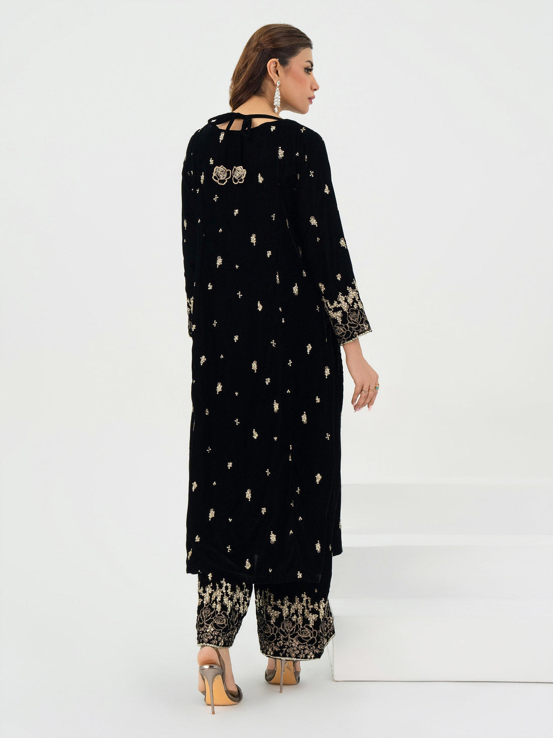 Lime Light | Velvet Pret | V-20 -  Lime Light Ladies Clothes - Original Designer Dress - House of Maryam