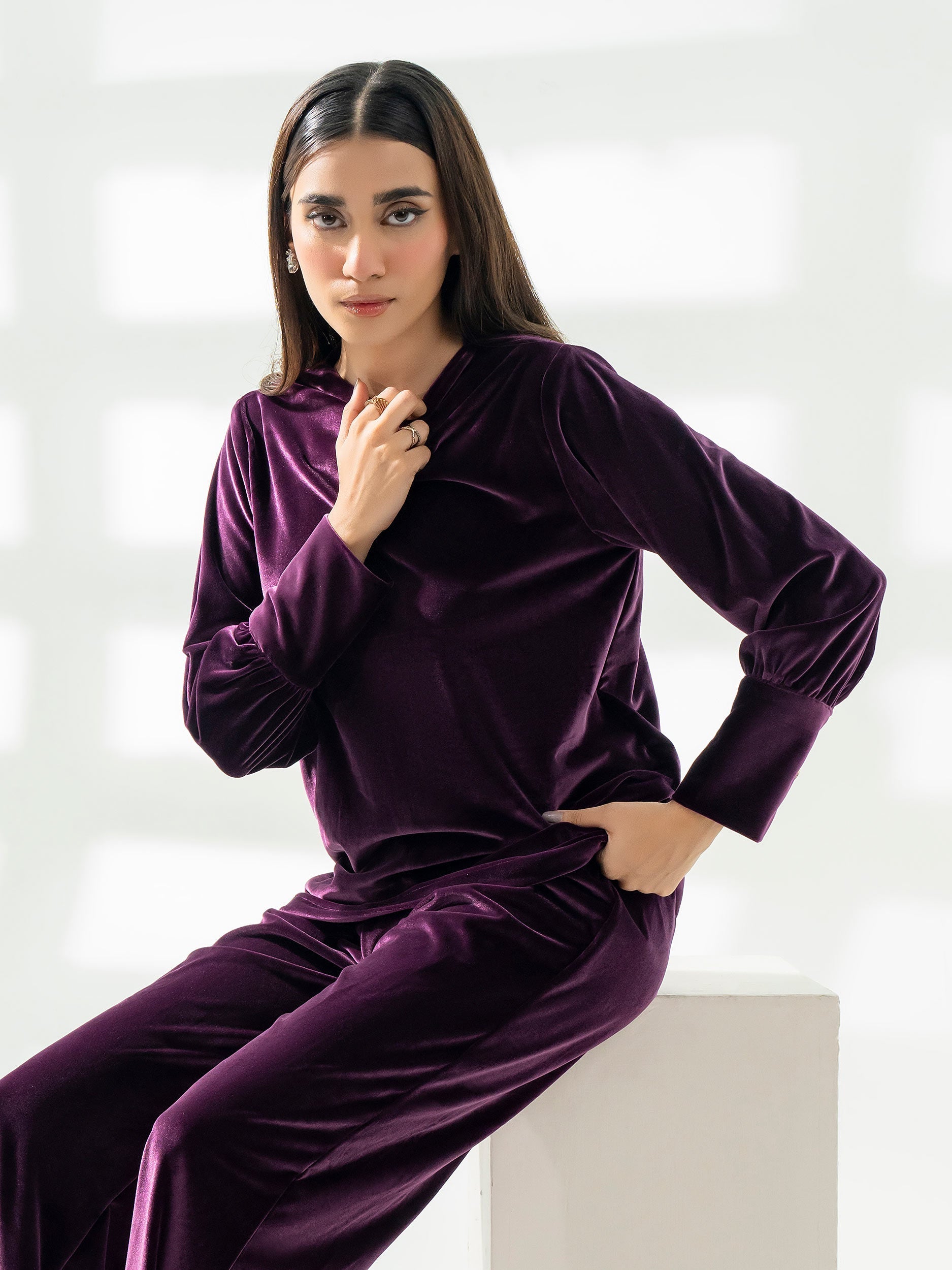 Lime Light | Velvet Pret | V-01 -  Lime Light Ladies Clothes - Original Designer Dress - House of Maryam