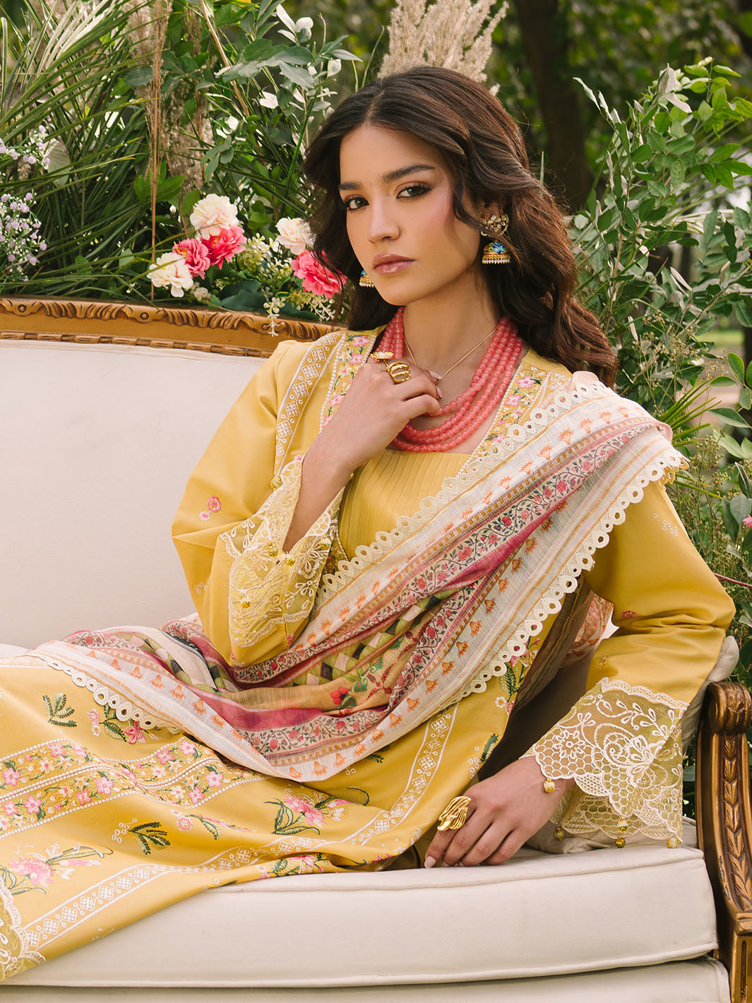 Mahnur | Dahlia Luxury Lawn 25 | Lya -  Mahnur Ladies Clothes - Original Designer Dress - House of Maryam