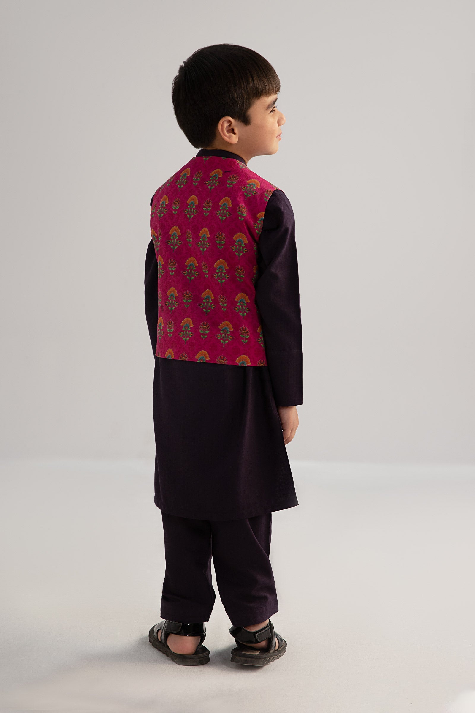 Maria B | Boys | 3 Piece - MBI-3P25-03 (Purple) -  Maria B Kidswear Complete Suit - Original Designer Dress - House of Maryam