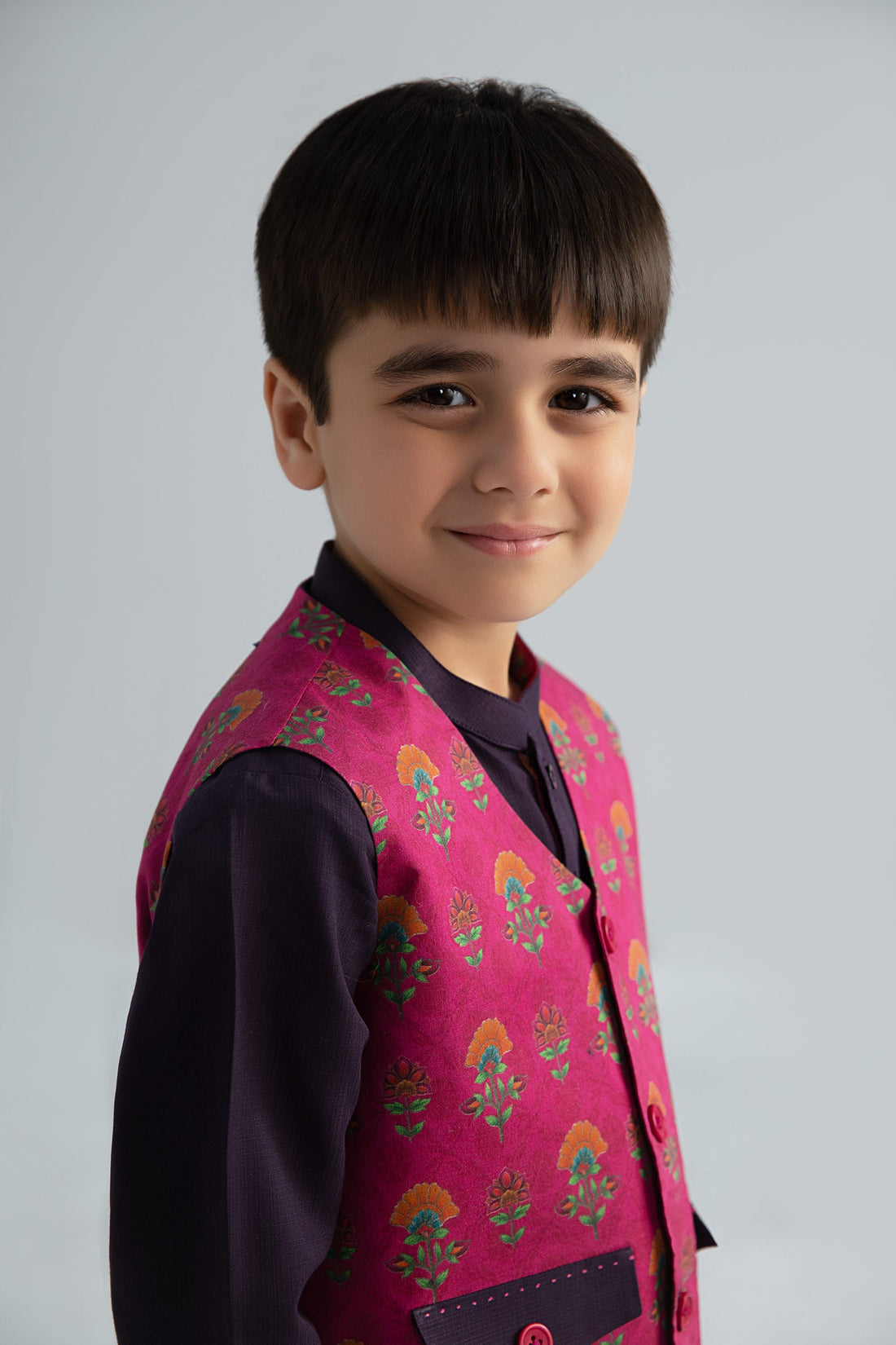 Maria B | Boys | 3 Piece - MBI-3P25-03 (Purple) -  Maria B Kidswear Complete Suit - Original Designer Dress - House of Maryam