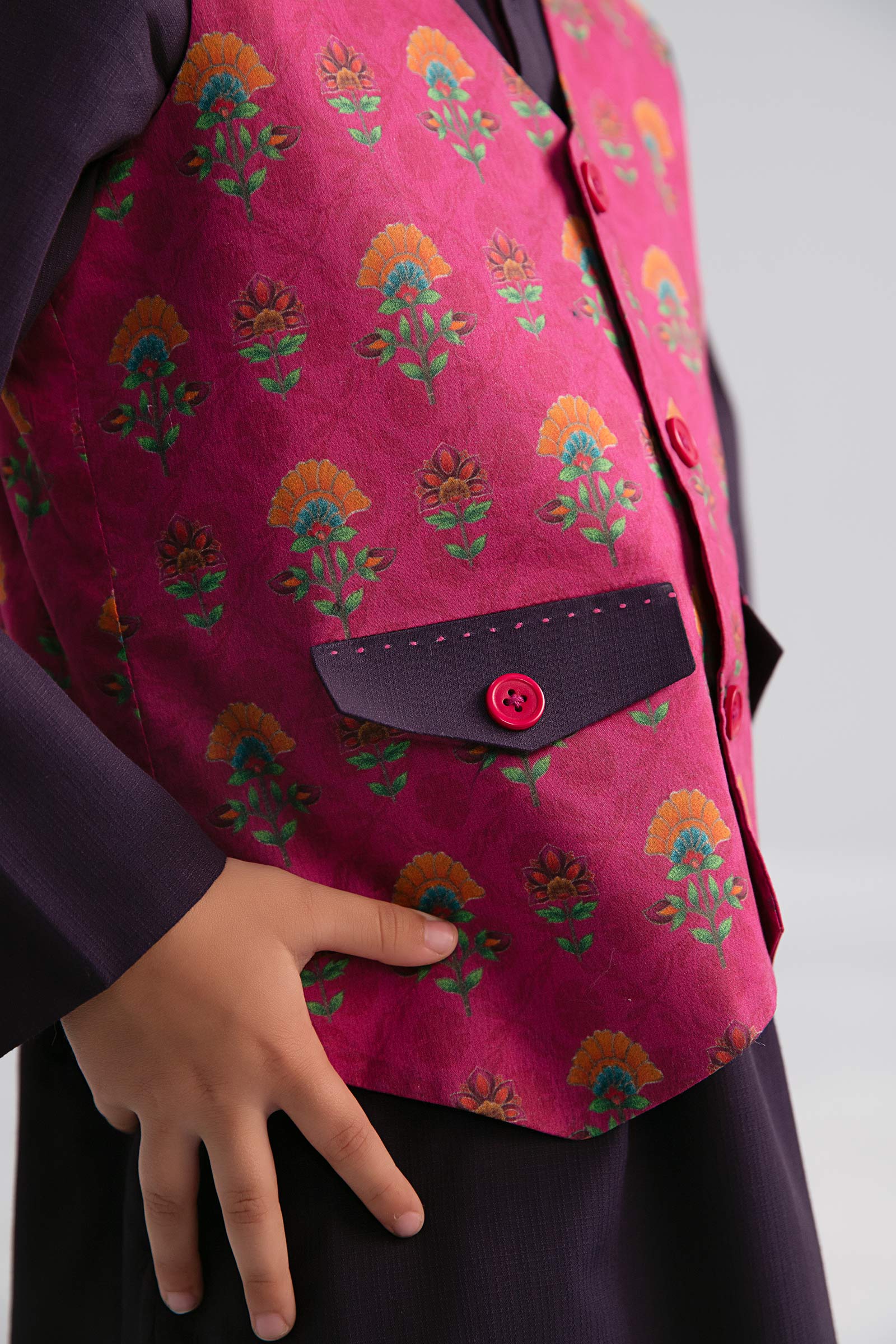 Maria B | Boys | 3 Piece - MBI-3P25-03 (Purple) -  Maria B Kidswear Complete Suit - Original Designer Dress - House of Maryam