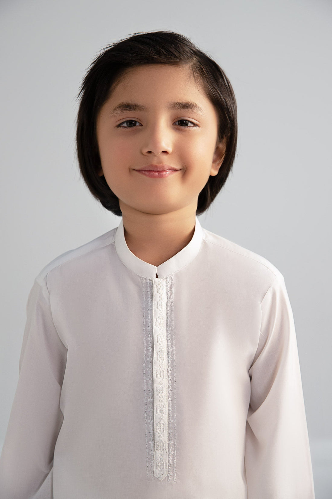 Maria B | Boys | 2 Piece - MBK-2P25-02 (Off White) -  Maria B Kidswear Complete Suit - Original Designer Dress - House of Maryam